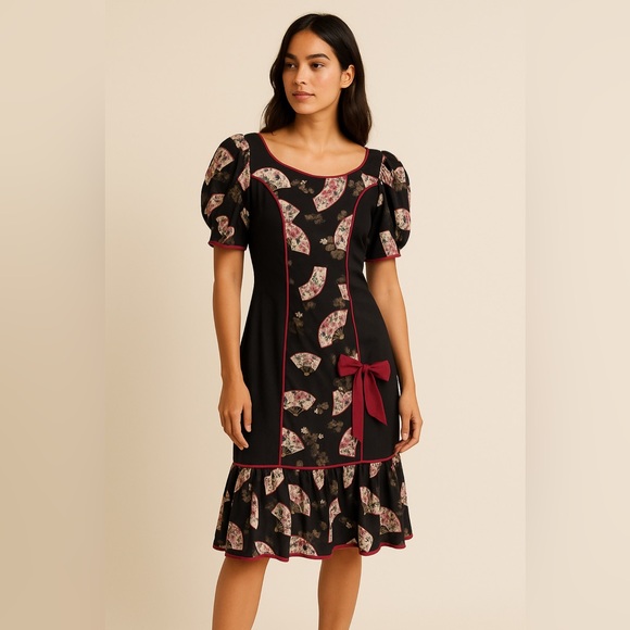 Vintage RM Hawaiian Floral Made in Hawaii Muumuu Dress Size L - Picture 1 of 13